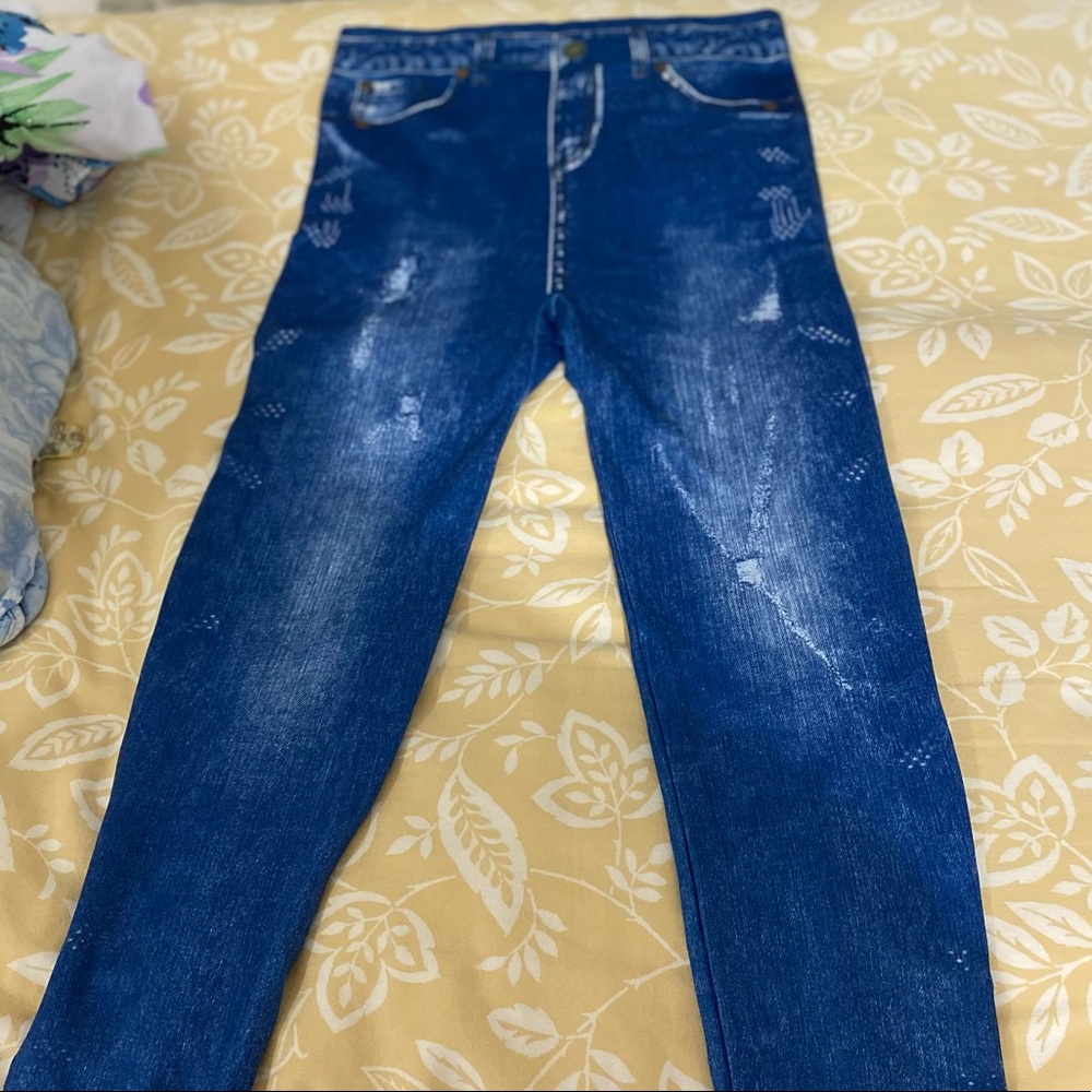 Blue denim Jeggings